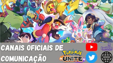 POKÉMON UNITE SITE TWITTER E CANAL