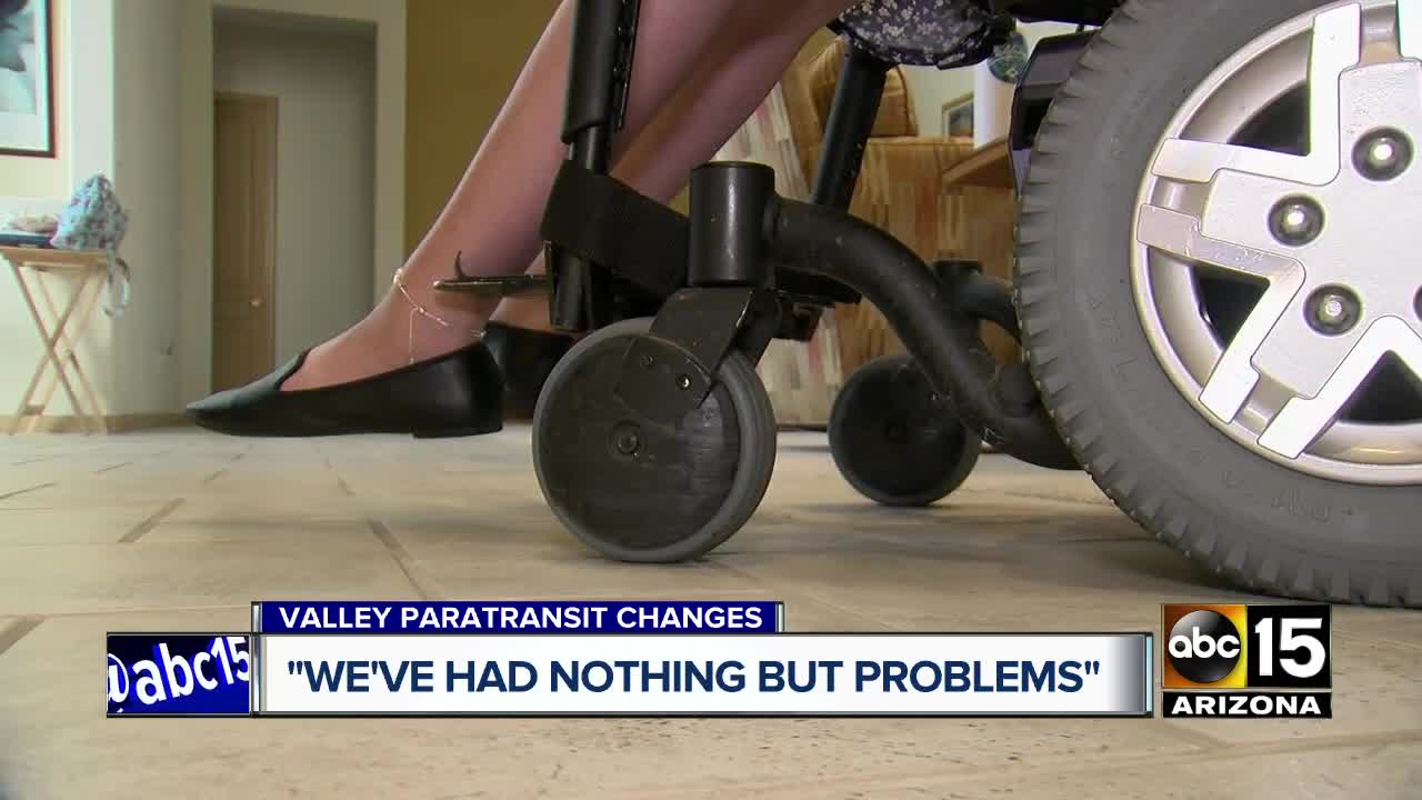 Changes made to Paratransit service