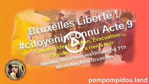 Bruxelles Liberté ! #citoyeninconnu​ Acte 9