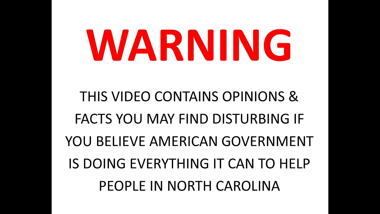 IS FEMA HURTING or HELPING in North Carolina?