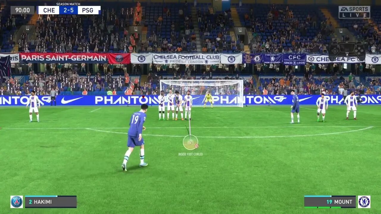 BEST GOAL - MOUNT - CHELSEA / FIFA 23 / PLAYSTATION 5 (PS5) GAMEPLAY - FREEKICK