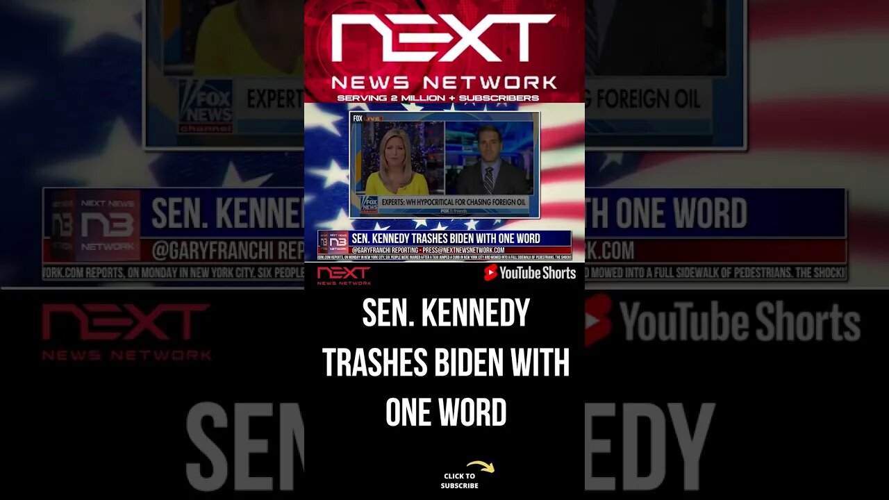 Sen. Kennedy TRASHES Biden With One Word #shorts