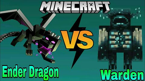 Ender dragon vs Warden | Minecraft