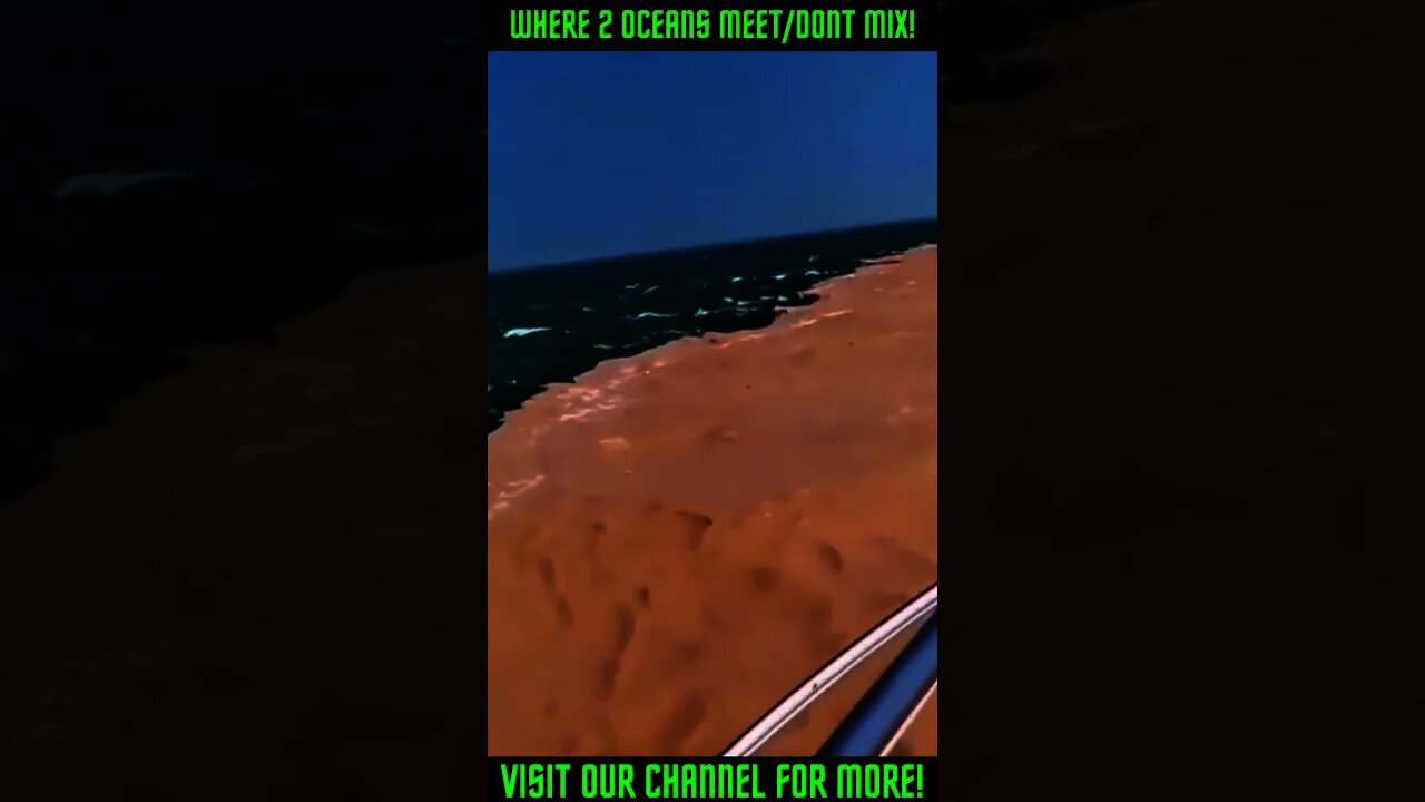 Where 2 Oceans Meet, But Don't Mix! ! #Shorts #viral #GulfofAlaska #SpecificGravity