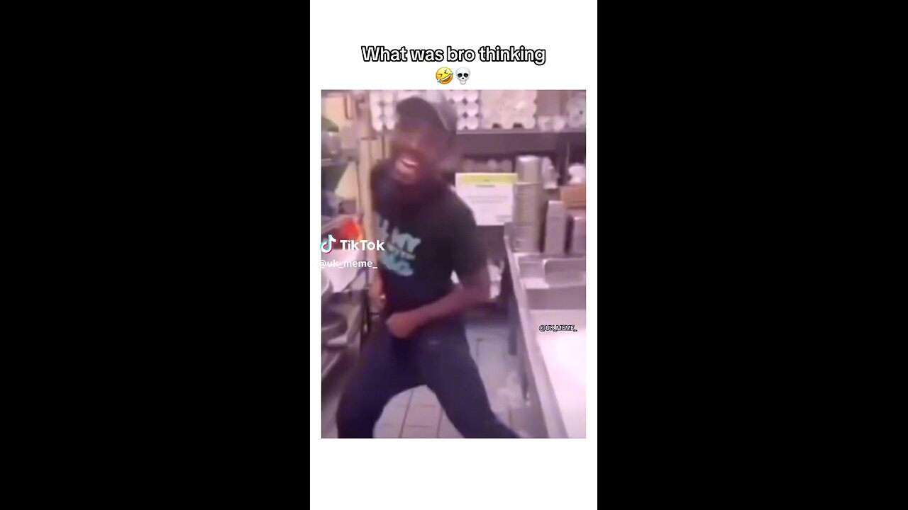 Bro didn't shower in days so he thought of the opportunity and took the chance