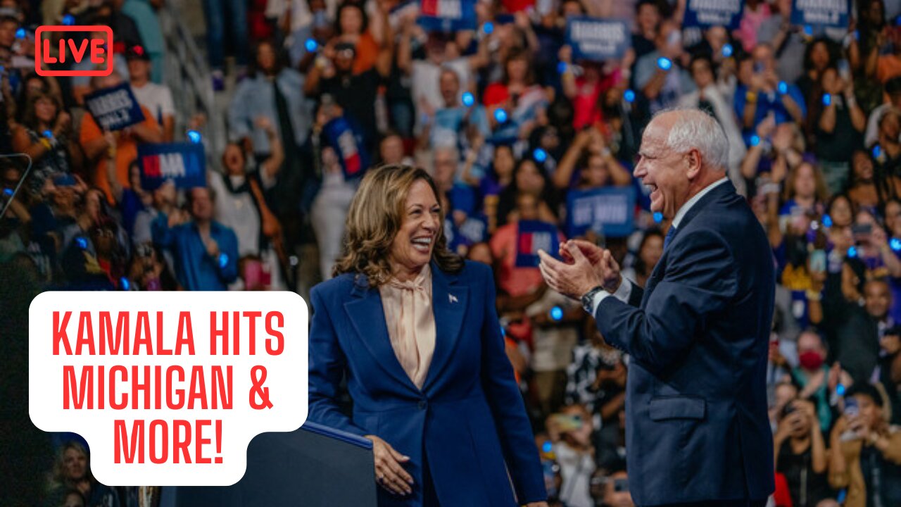 Kamala & Walz HIT The Campaign Trail! Special Appearance By Joe Biden!