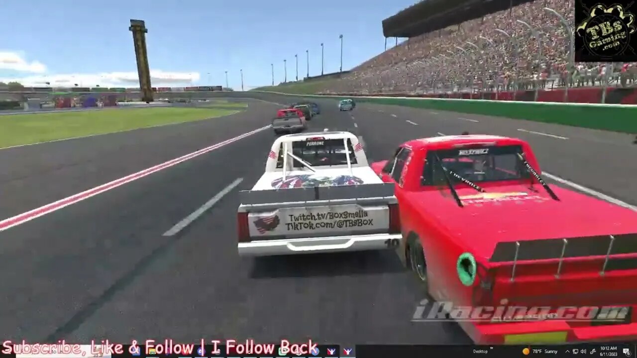 Taken out by the 42 Truck #iracing