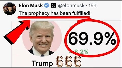 "THE PROPHECY HAS BEEN FULFILLED!" ELON'S CRYPTIC TWEET ABOUT TRUMP BEING THE ANTICHRIST PRESIDENT!