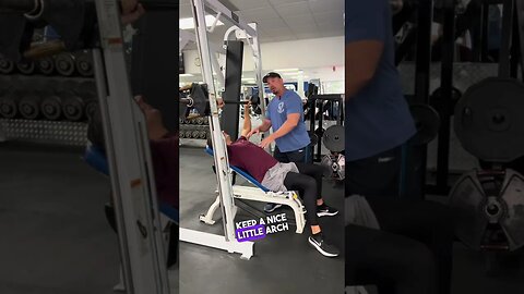 INCLINE SMITH MACHINE BENCH PRESS #shorts