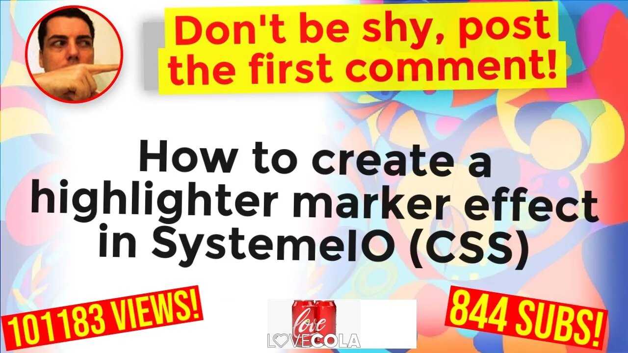 How to create a highlighter marker effect in SystemeIO (CSS)