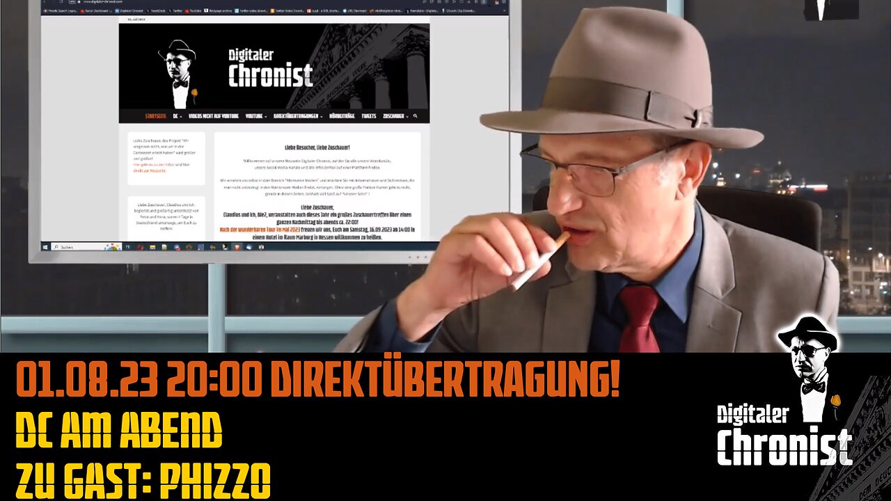 Aufzeichnung vom 01.08.23 Direktübertragung! DC am Abend - Zu Gast: Phizzo