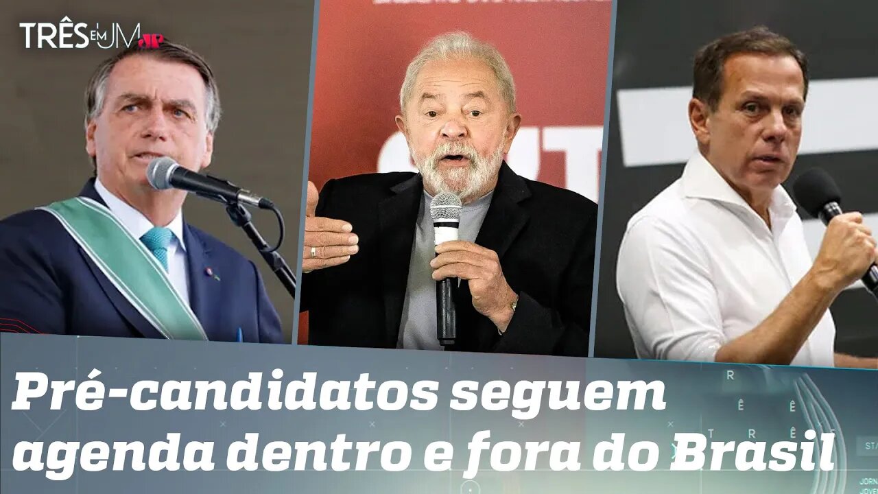 Bolsonaro, Lula e Doria começam mobilizações para campanhas políticas