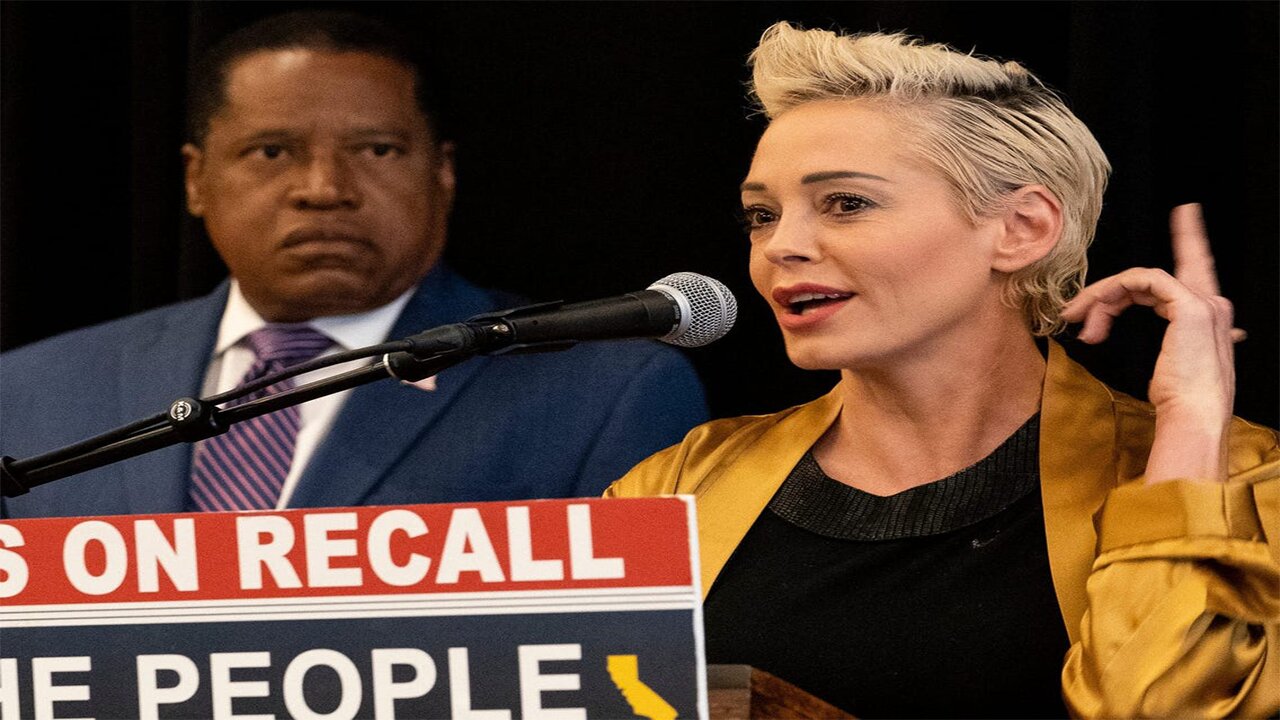 Rose McGowan gets RED PILLED and endorses Larry Elder for governor of California!