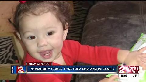 Communities come together to support Porum man who lost family in fire