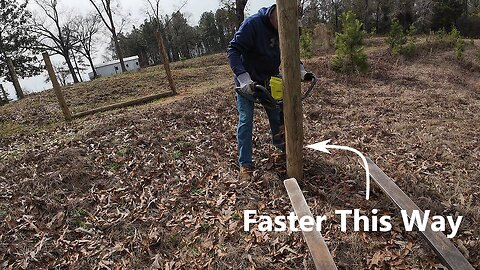 Removing Posts with an Auger and Subcompact Tractor