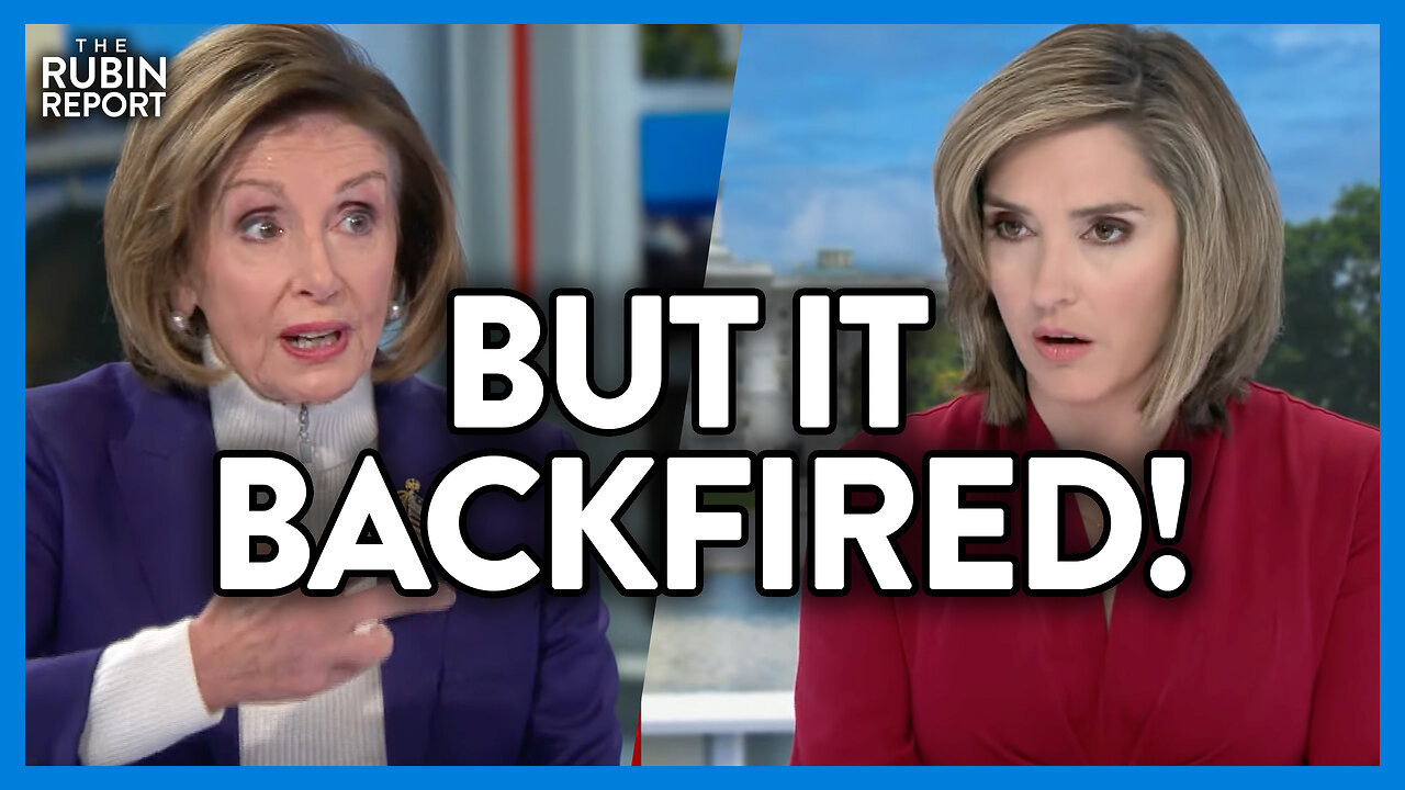 Watch Nancy Pelosi Get Pissed as News Host Calmly States an Economic Fact | DM CLIPS | Rubin Report