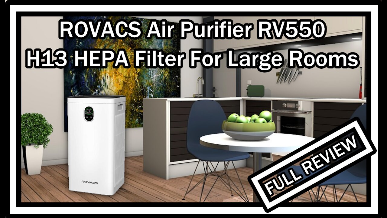 ROVACS RV550 Air Purifier H13 HEPA 8-in-1 Filters 24h Timer 1780ft2 FULL REVIEW With Instructions