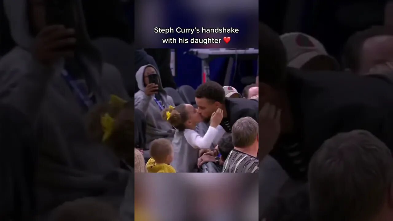Steph Curry’s 🍛 handshake 🤝 with his daughter is adorable ❤️