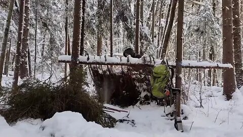 One man's survival in the wild Blizzard outdoor learning these days are good