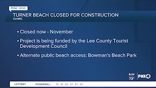 Turner Beach closed for construction