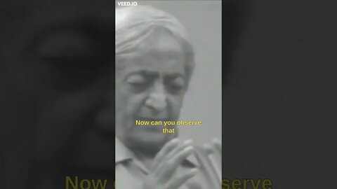 People Think Their 'Thought' Is Observation [Krishnamurti] #Short