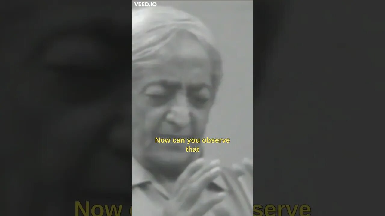 People Think Their 'Thought' Is Observation [Krishnamurti] #Short