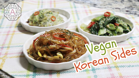 3 Korean Side Dishes Series 13 - Vegan (반찬) | Aeri's Kitchen
