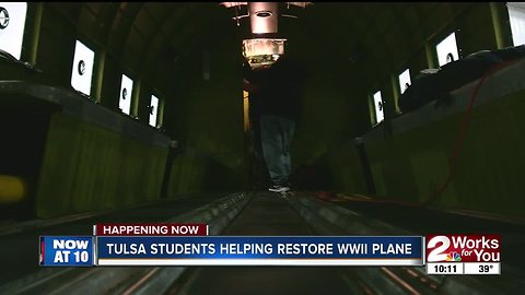 75-year-old warbird back in the air thanks to Tulsa engineers, students