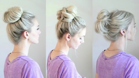 6 easy messy bun