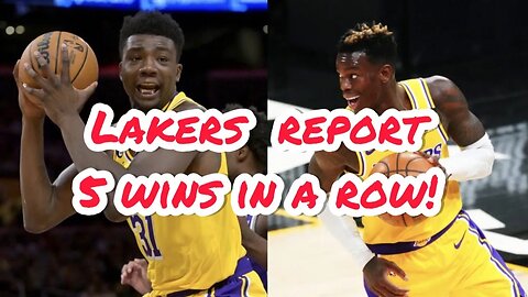 Lakers Win 5 In A Row Lakers Report