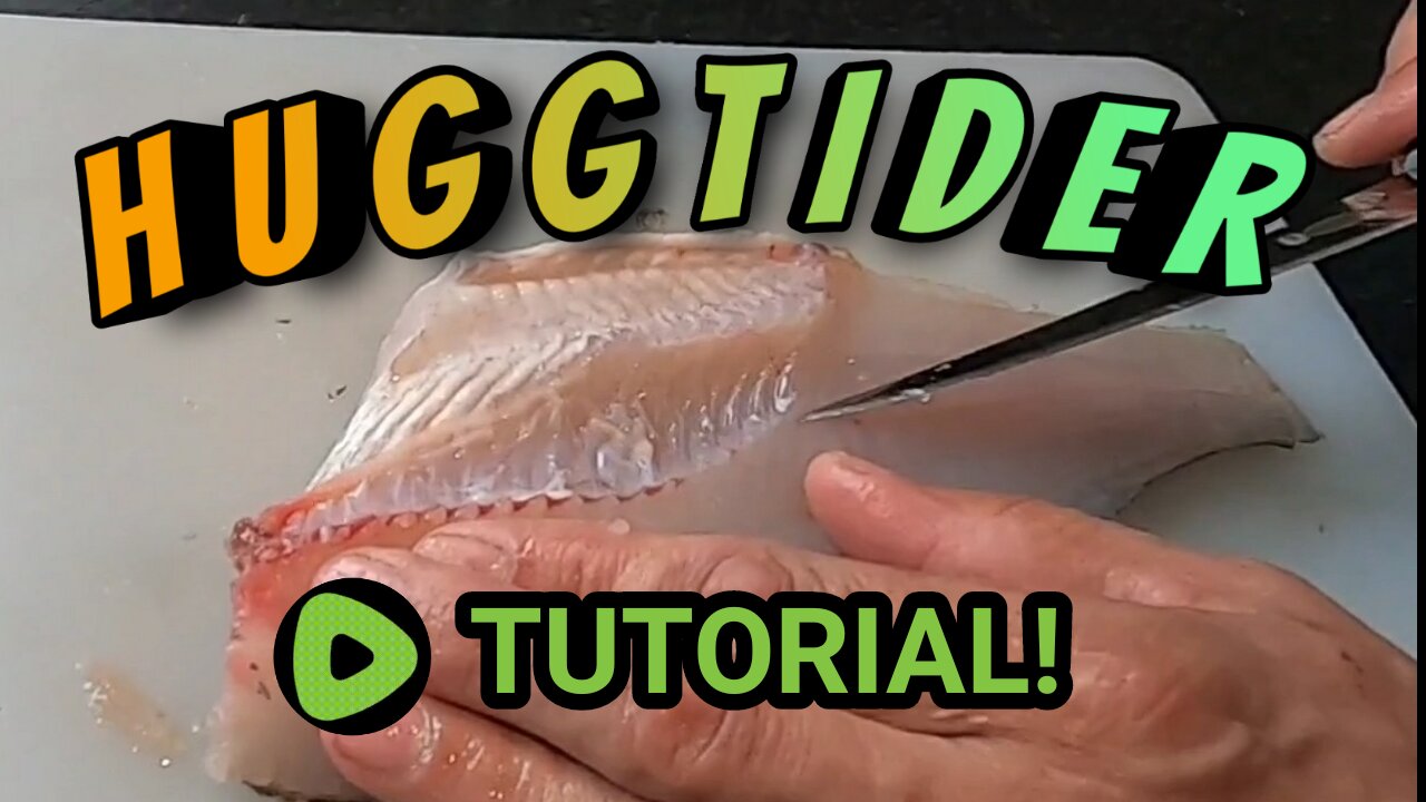 How to fillet a Perch and make it bone free for cooking. Tutorial w/ English subtitles