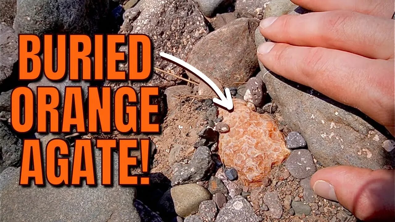 Finding BIG Orange Agate at NEW part of the river! Rockhounding the North Shore