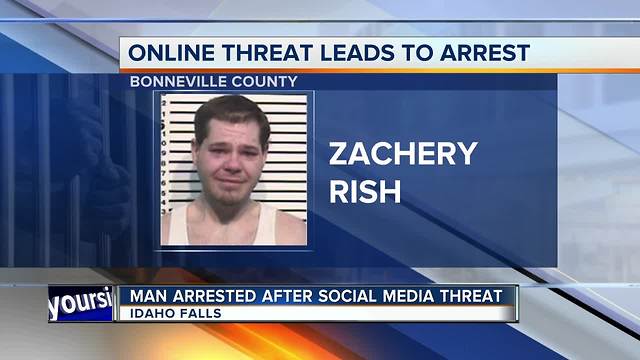 Idaho Falls man arrested after threats of violence on social media