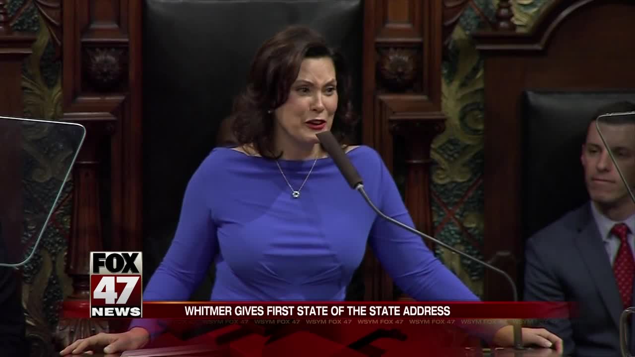 Whitmer says roads, education in crisis; touts tuition plan