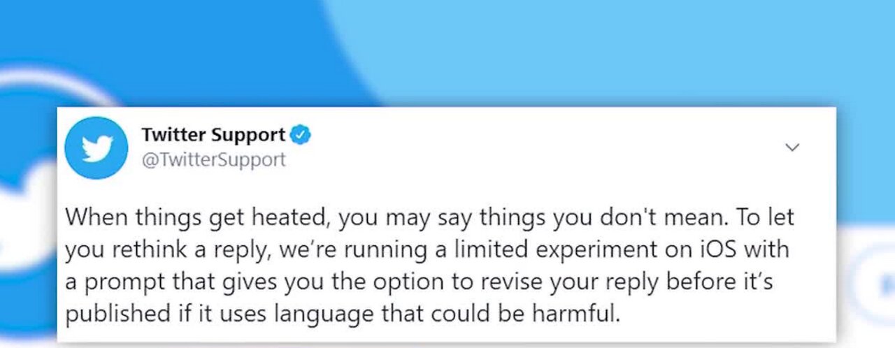 Twitter testing 'harmful' tweet prompt