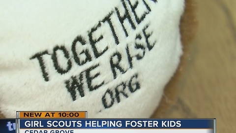 Girl Scouts helping foster kids