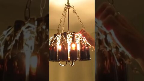 💡 Empty Beer Bottle Chandelier #bottlecraft #short