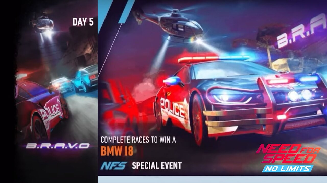 "B.R.A.V.O Event Day 5: BMW i8 Unleashed! | NFS No Limits"