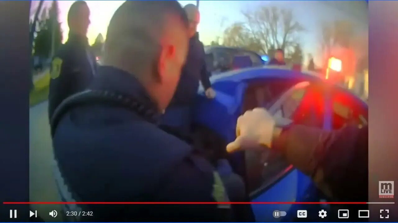 Michigan State Police Punch Handcuffed Man In Face - Gets Charged - Blue Line Earning The Hate