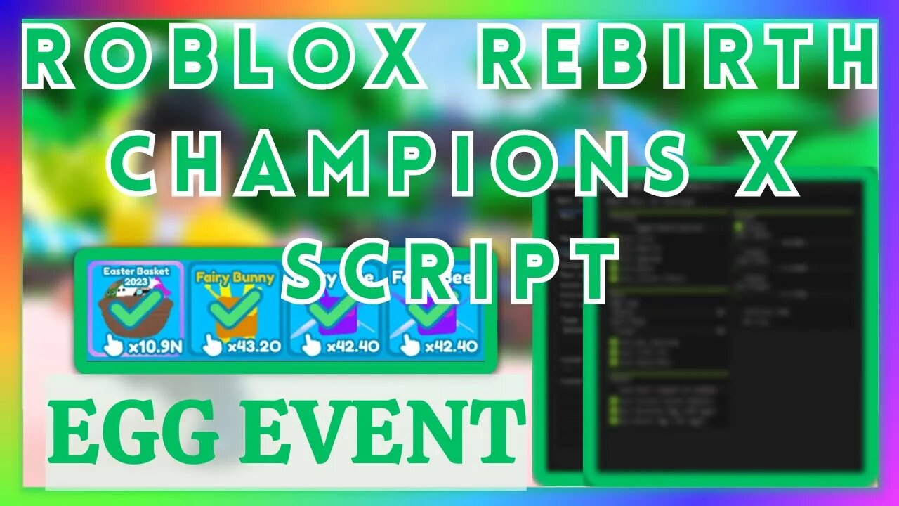 ROBLOX Rebirth Champions X Script - Egg Event | ALL THE BEST PETS