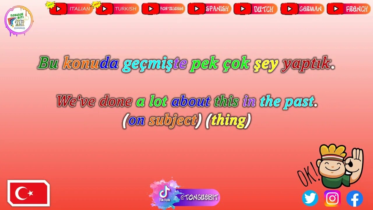 New Turkish Sentences! \\ Week: 8 Video: 2 // Learn Turkish with Tongue Bit!