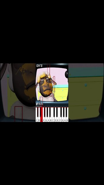 What the (@GH.S) AMANDA THE ADVENTURER ANIMATION - Octave Piano Tutorial