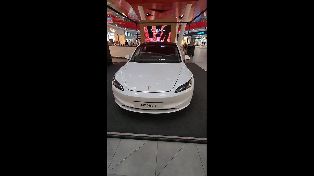 I saw a Tesla in a Portuguese Mall 49,975 Euros #tesla 🚗