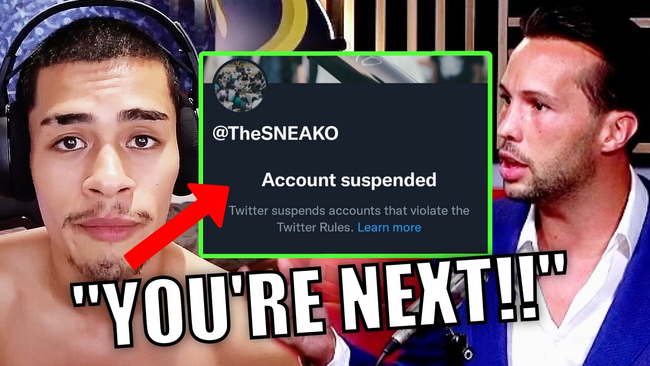 TRISTAN PREDICTED THE SNEAKO BAN - SNEAKO BANNED FROM TWITTER