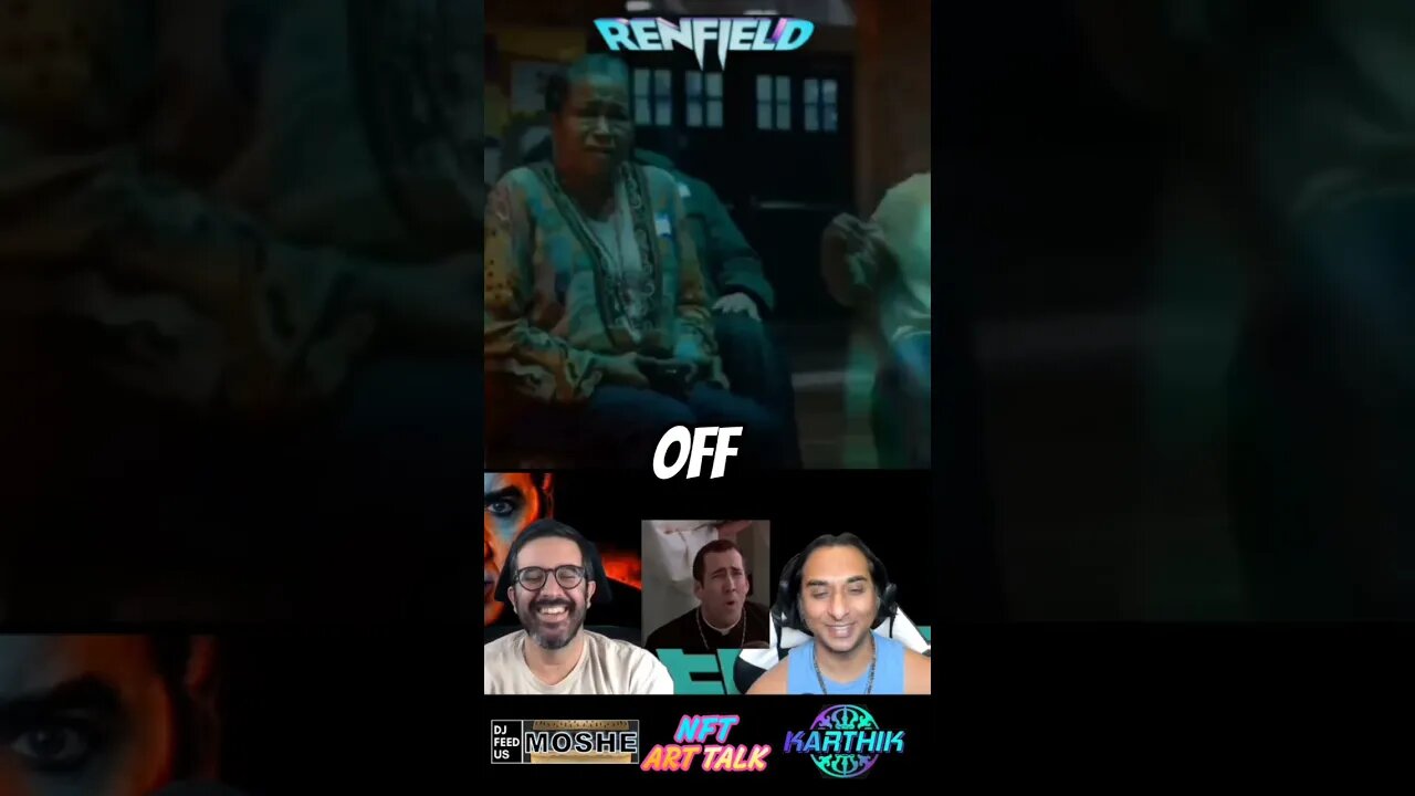 😱 renfield nic cage dracula horror comedy 🤣 #dracula #nicholascage #movies #renfield #nftarttalk