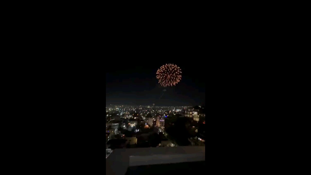 New year fireworks in Mexico