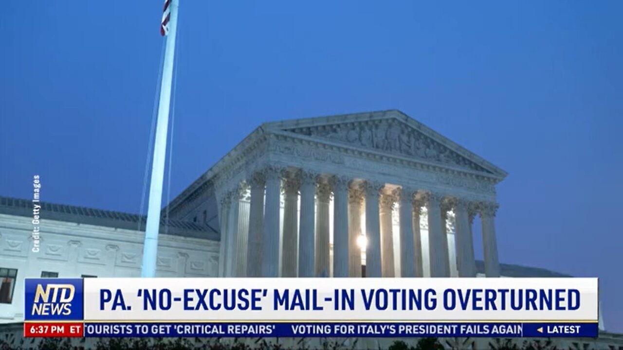 Pennsylvania Court Strikes Down ‘No-Excuse’ Mail-In Voting Law