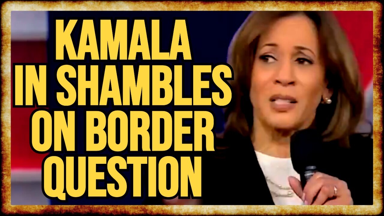 Kamala MELTS DOWN on CNN, CAN'T SAY If She Supports BORDER WALL