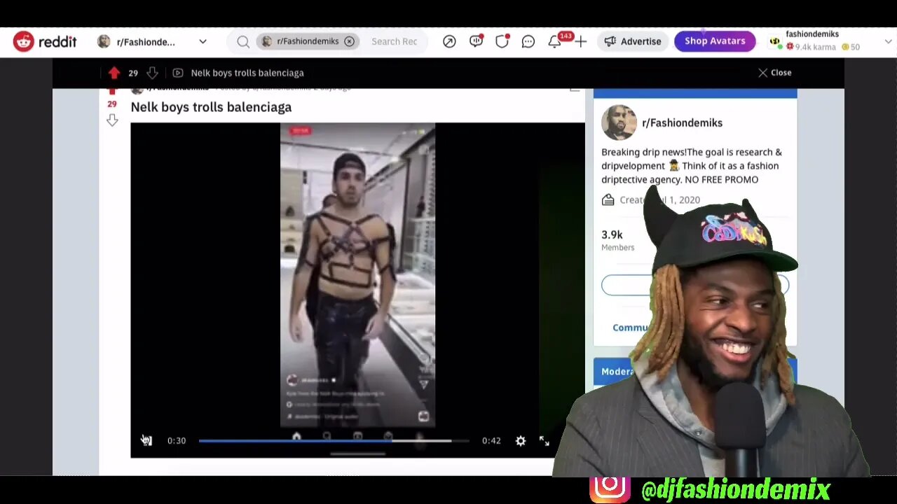 Fashiondemiks reacts to Nelk boys Trolling Balenciaga