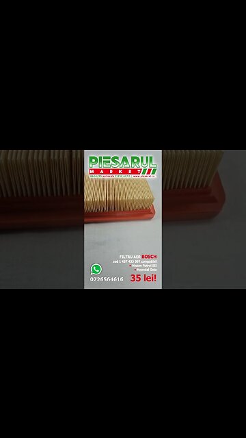 FILTRU AER BOSCH cod 1 457 433 097 compatibil • Nissan Patrol III• Hyundai Getz